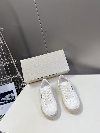 Golden Goose Distressed Leather Sneakers