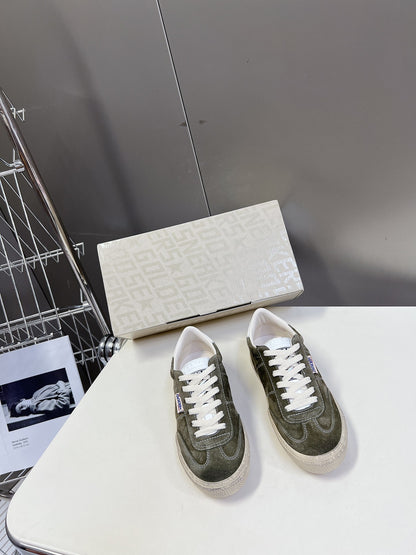 Golden Goose Distressed Leather Sneakers