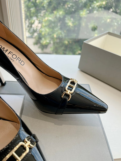 Tom Ford Sparkle Patent Leather Pumps – FW24 Collection