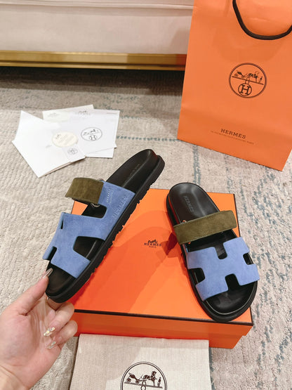 Hermès Chypre Leather Unisex Slides – 2023SS