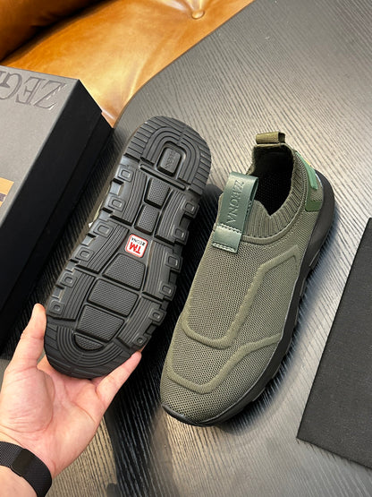 Zegna Techmerino Slip-On Sneakers