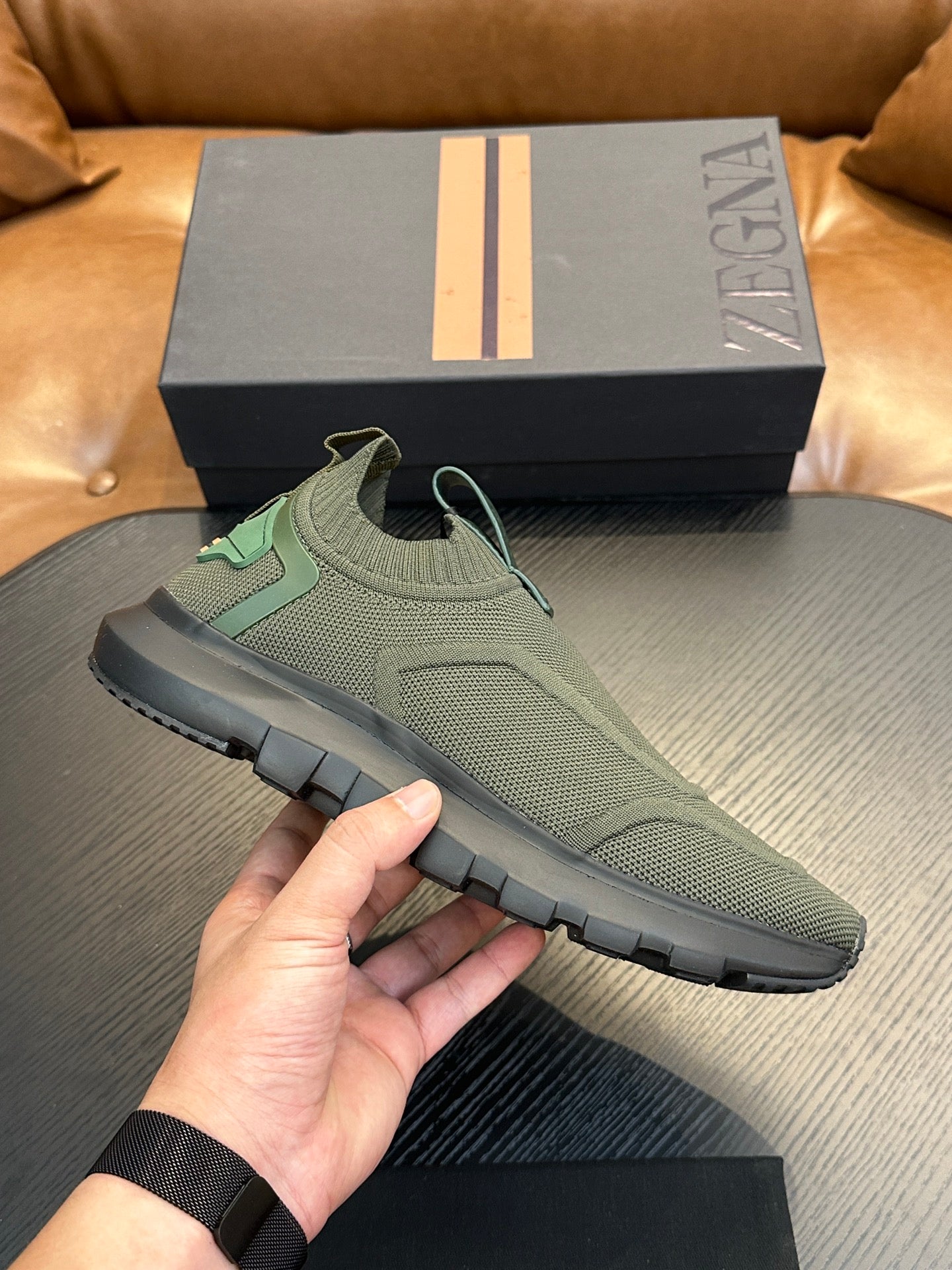 Zegna Techmerino Slip-On Sneakers