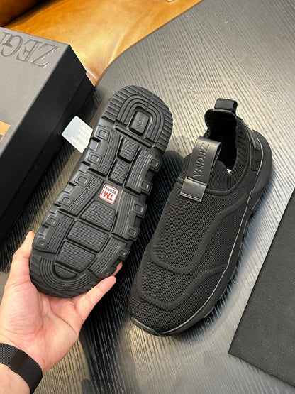 Zegna Techmerino Slip-On Sneakers