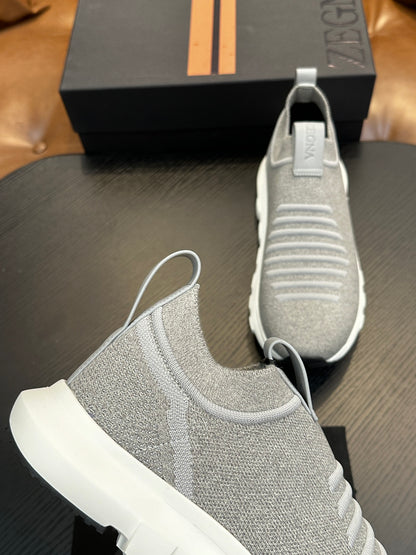 Zegna Techmerino Slip-On Sneakers