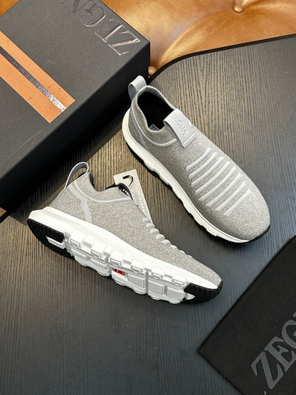 Zegna Techmerino Slip-On Sneakers