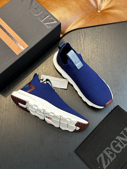 Zegna Techmerino Slip-On Sneakers