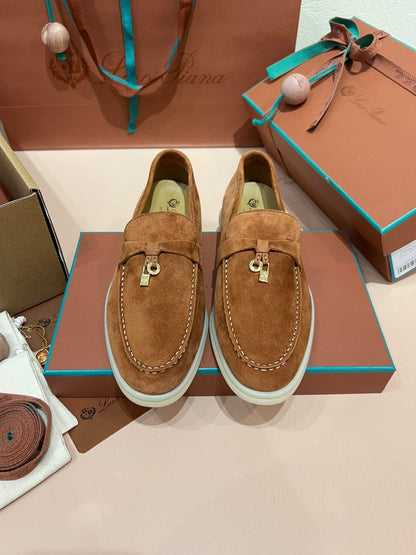 Loro Piana Classic Suede Backless Mules