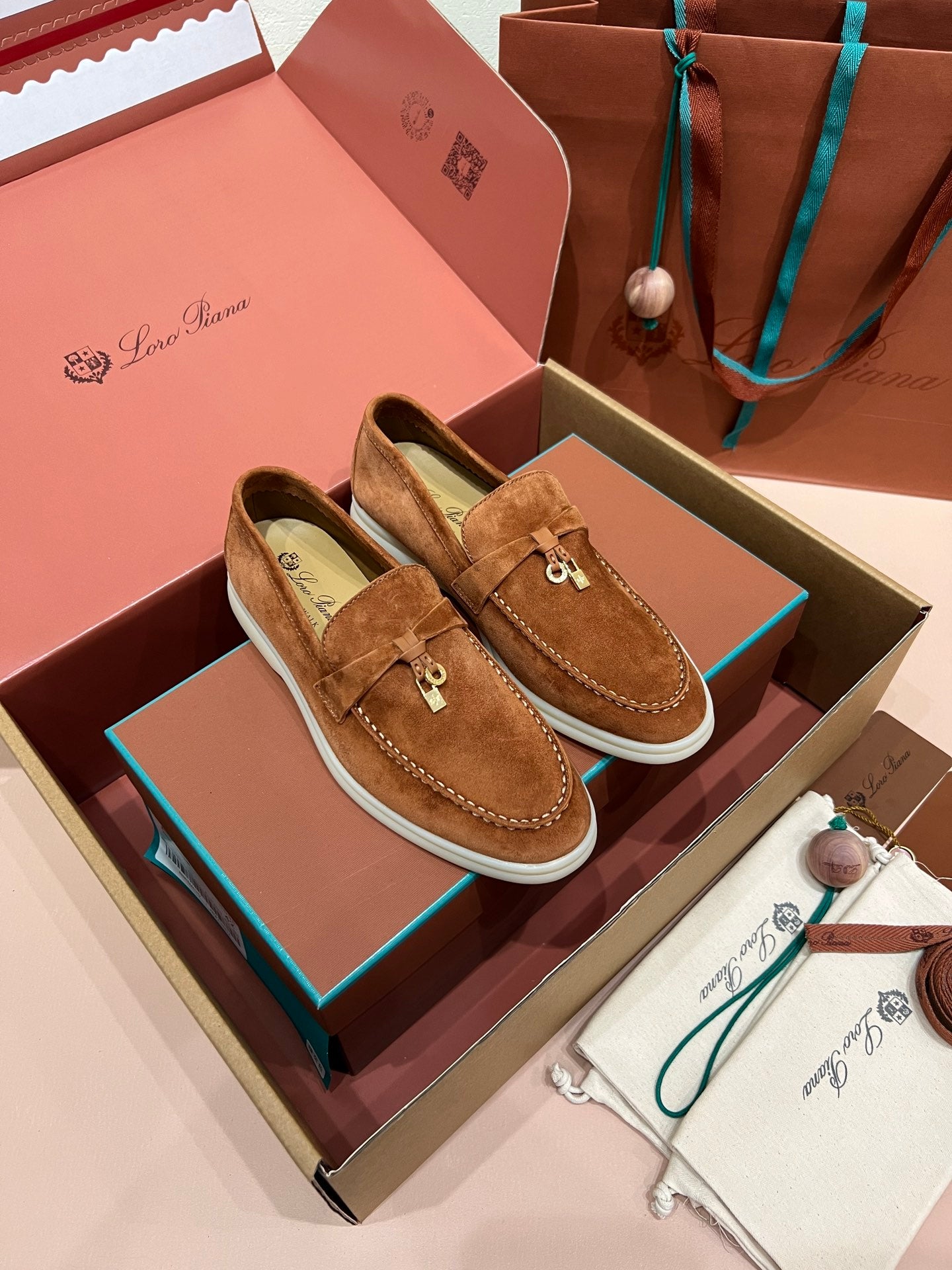 Loro Piana Classic Suede Backless Mules