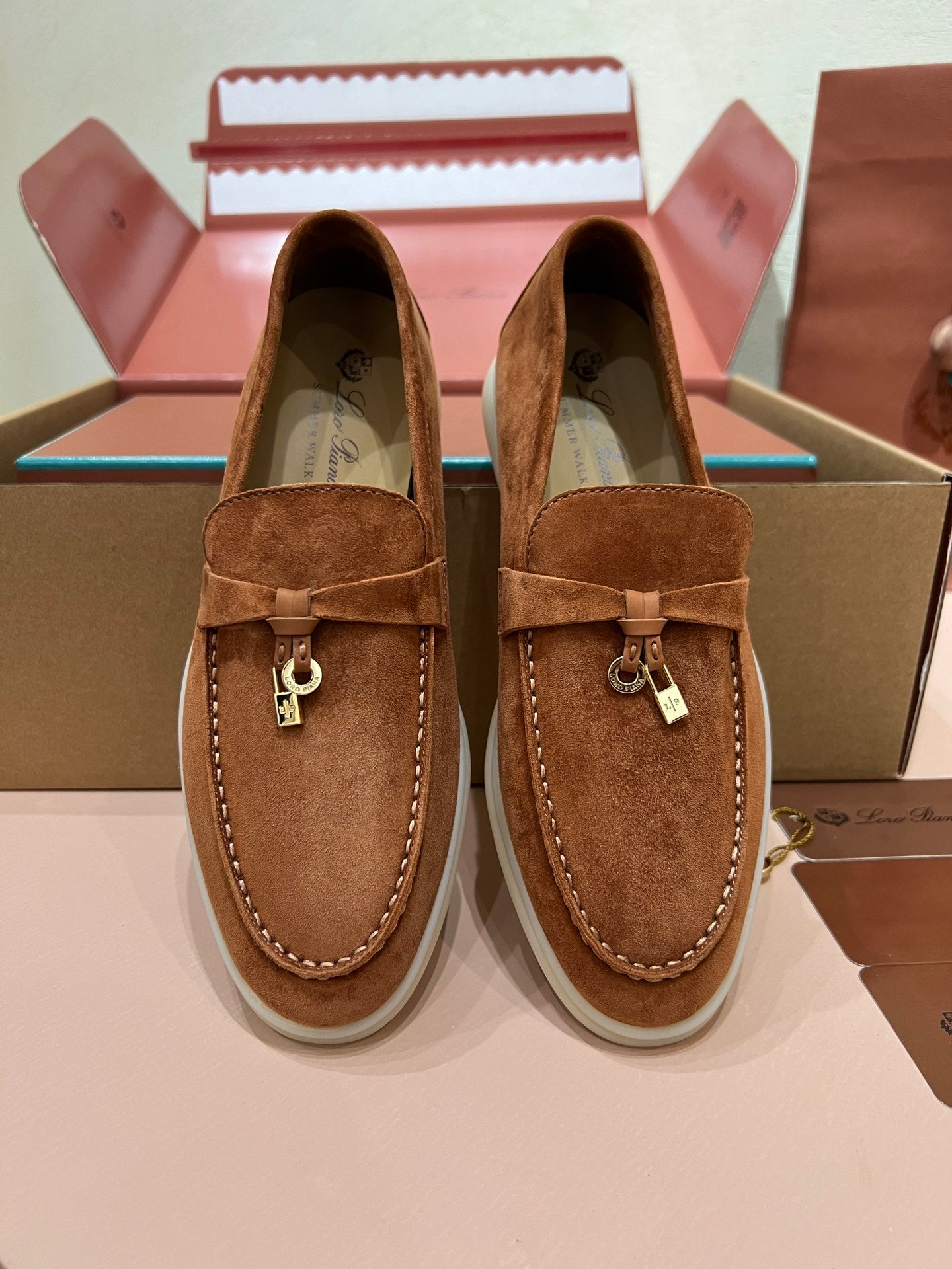 Loro Piana Classic Suede Backless Mules