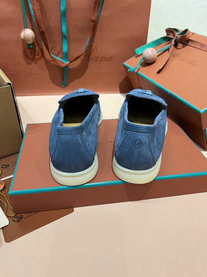 Loro Piana Classic Suede Backless Mules