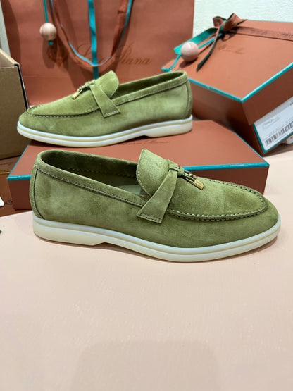 Loro Piana My Charms Suede Loafers