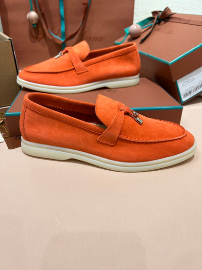 Loro Piana My Charms Suede Loafers
