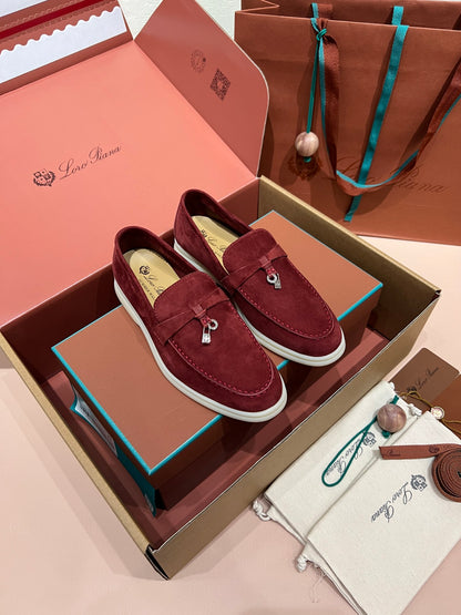 Loro Piana My Charms Suede Mules