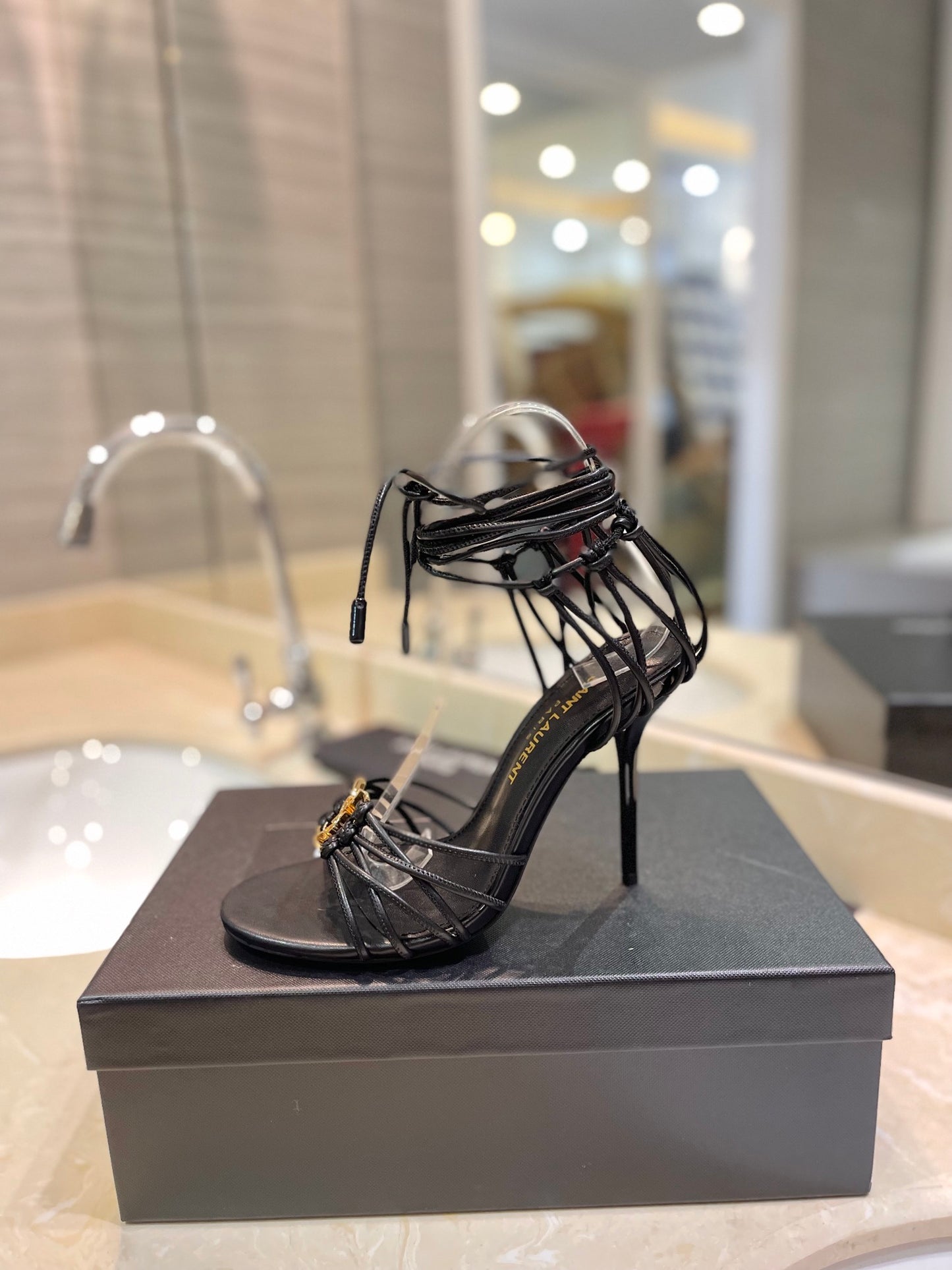 Saint Laurent Letter Buckle Pumps