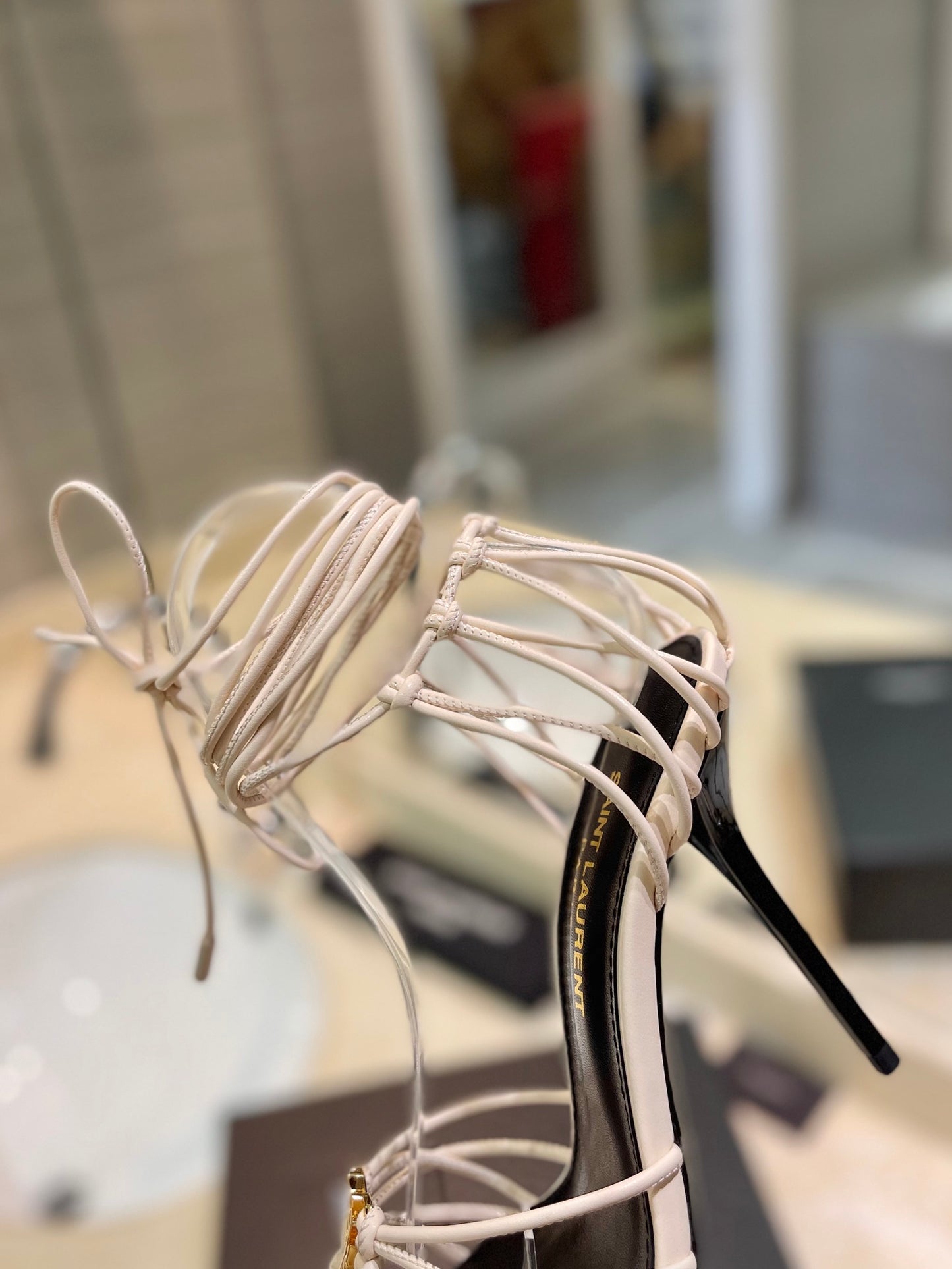 Saint Laurent Letter Buckle Pumps