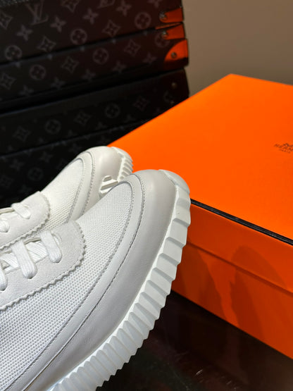 Hermès Bouncing Calfskin Mesh Sneakers