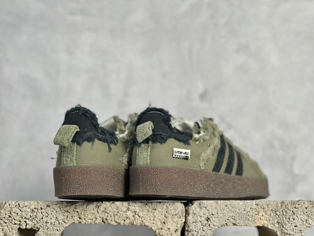 Adidas Originals x Song For The Mute Campus 80S Distressed Canvas Shell-Toe Sneakers