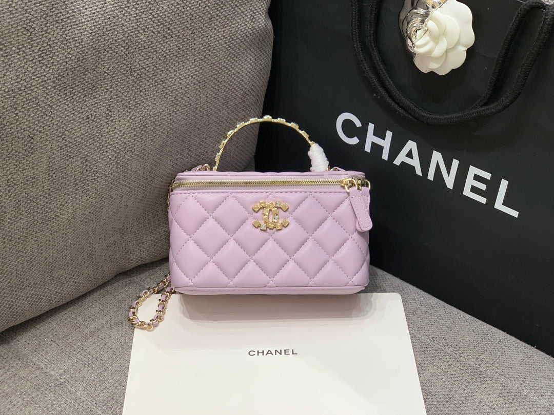 Chanel Crystal Embellished Handle Box Bag – 24P Collection
