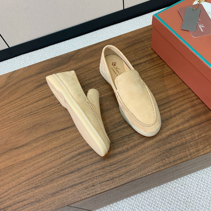 Loro Piana Glossy Cashmere Loafers