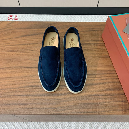 Loro Piana Glossy Cashmere Loafers