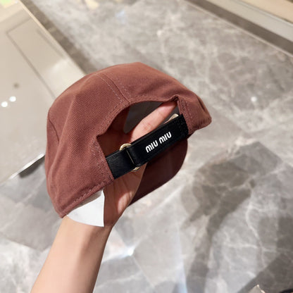 Miu Miu Classic Embroidered Baseball Cap
