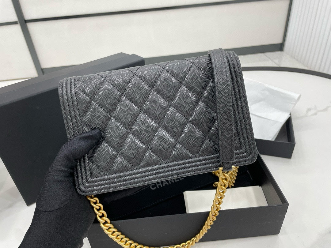 Chanel Boy WOC Pebbled Calfskin Bag – 2022 Collection