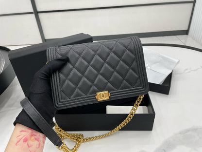 Chanel Boy WOC Pebbled Calfskin Bag – 2022 Collection