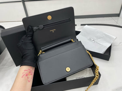 Chanel Boy WOC Pebbled Calfskin Bag – 2022 Collection
