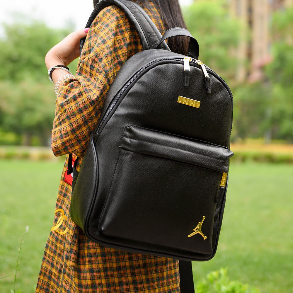 Jordan PU Leather Casual Backpack