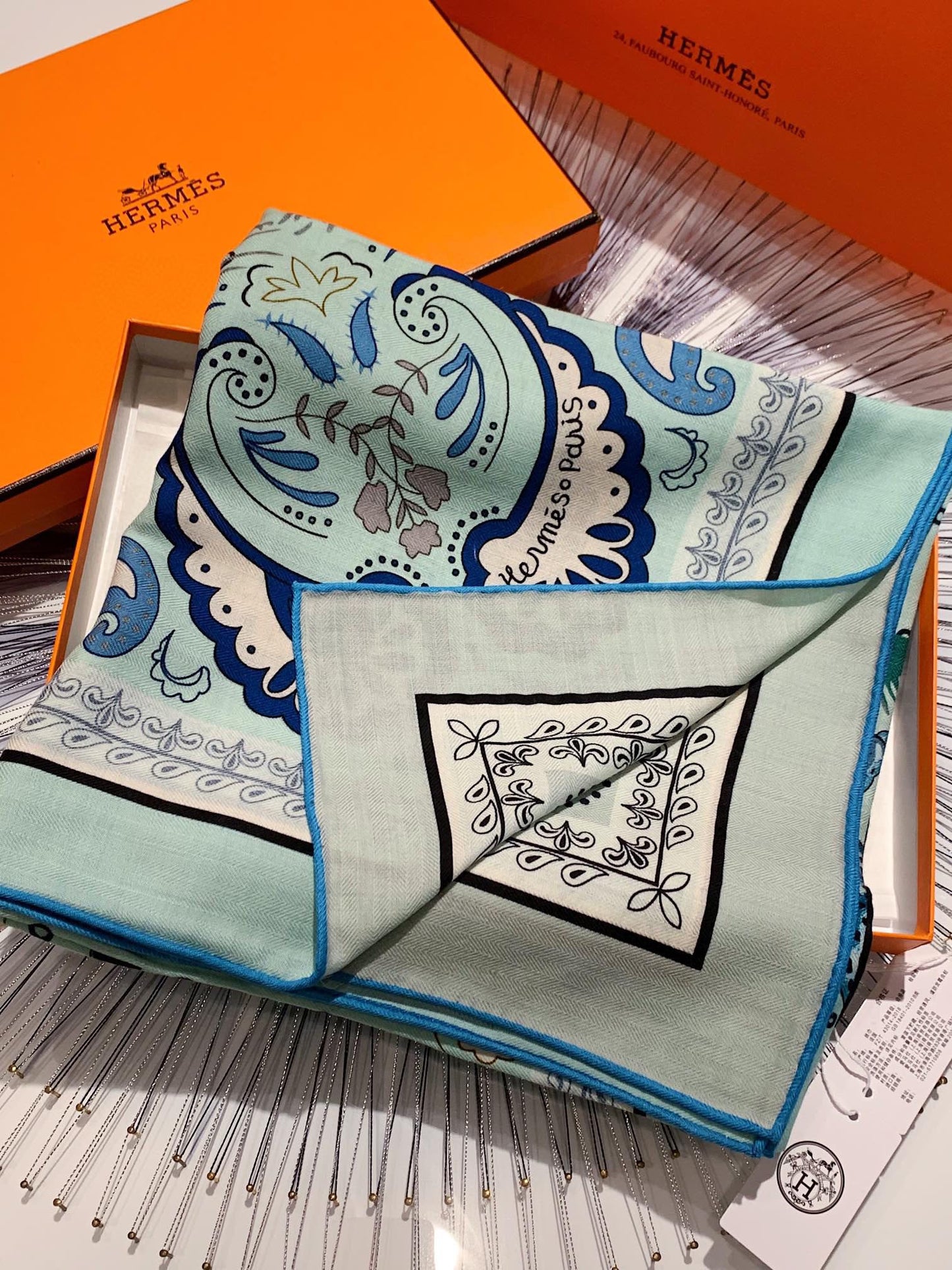 Hermès Leopard 140 Double-Sided Scarf
