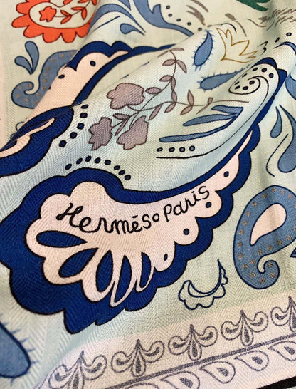 Hermès Leopard 140 Double-Sided Scarf