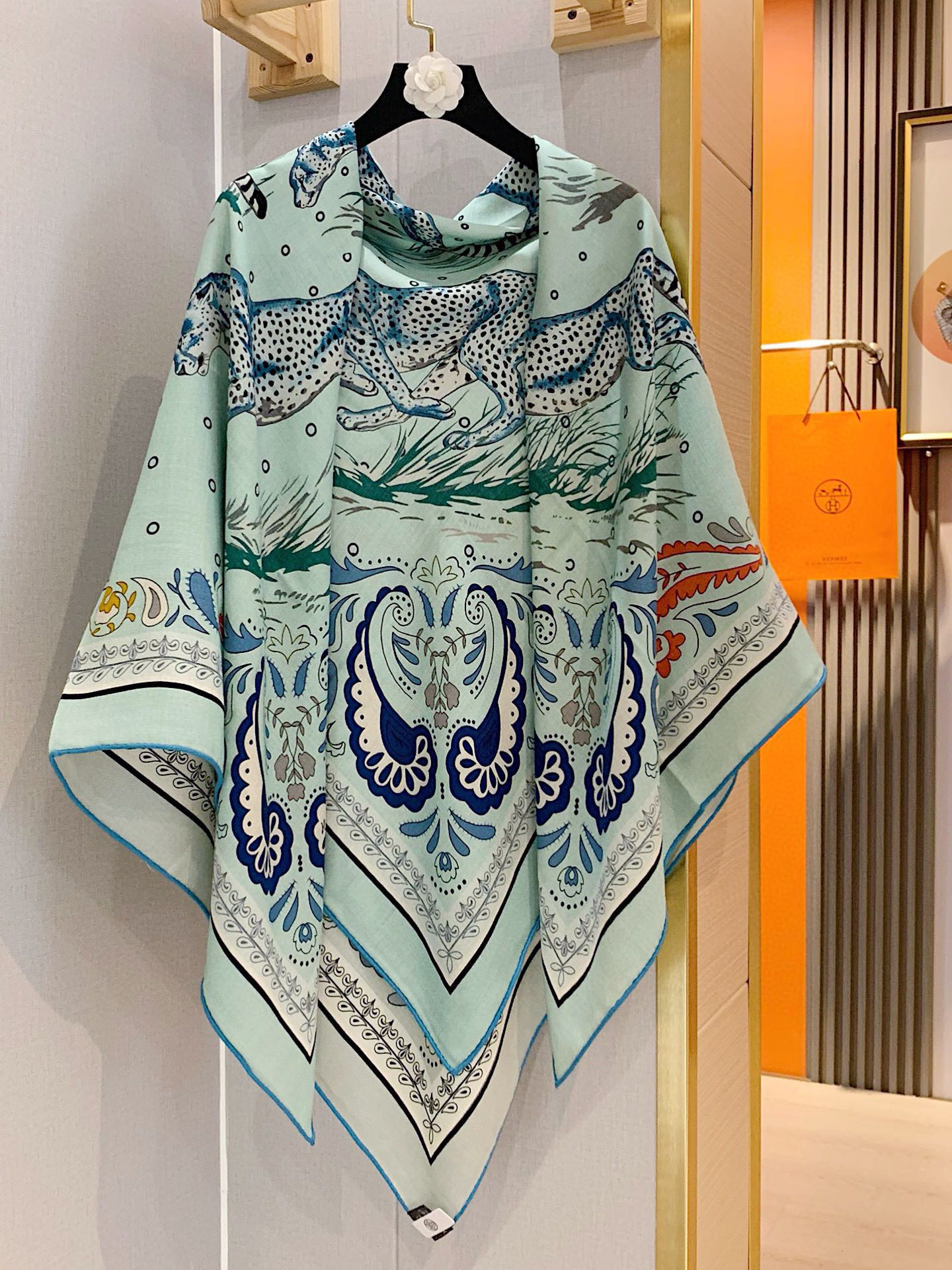 Hermès Leopard 140 Double-Sided Scarf