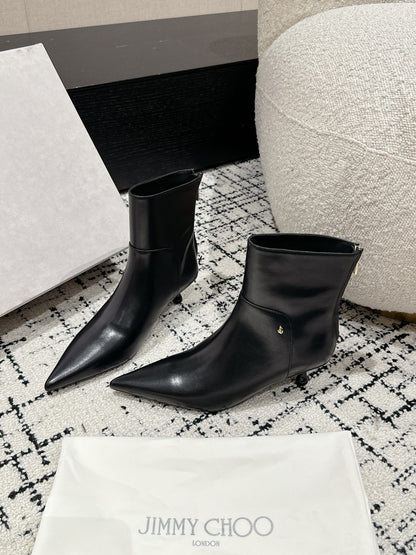 Jimmy Choo Classic Teardrop Heel Ankle Boots