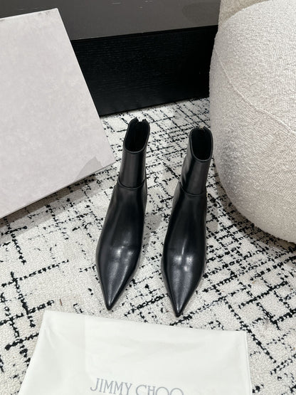 Jimmy Choo Classic Teardrop Heel Ankle Boots