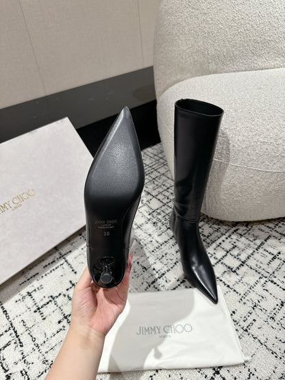 Jimmy Choo Classic Teardrop Heel Ankle Boots
