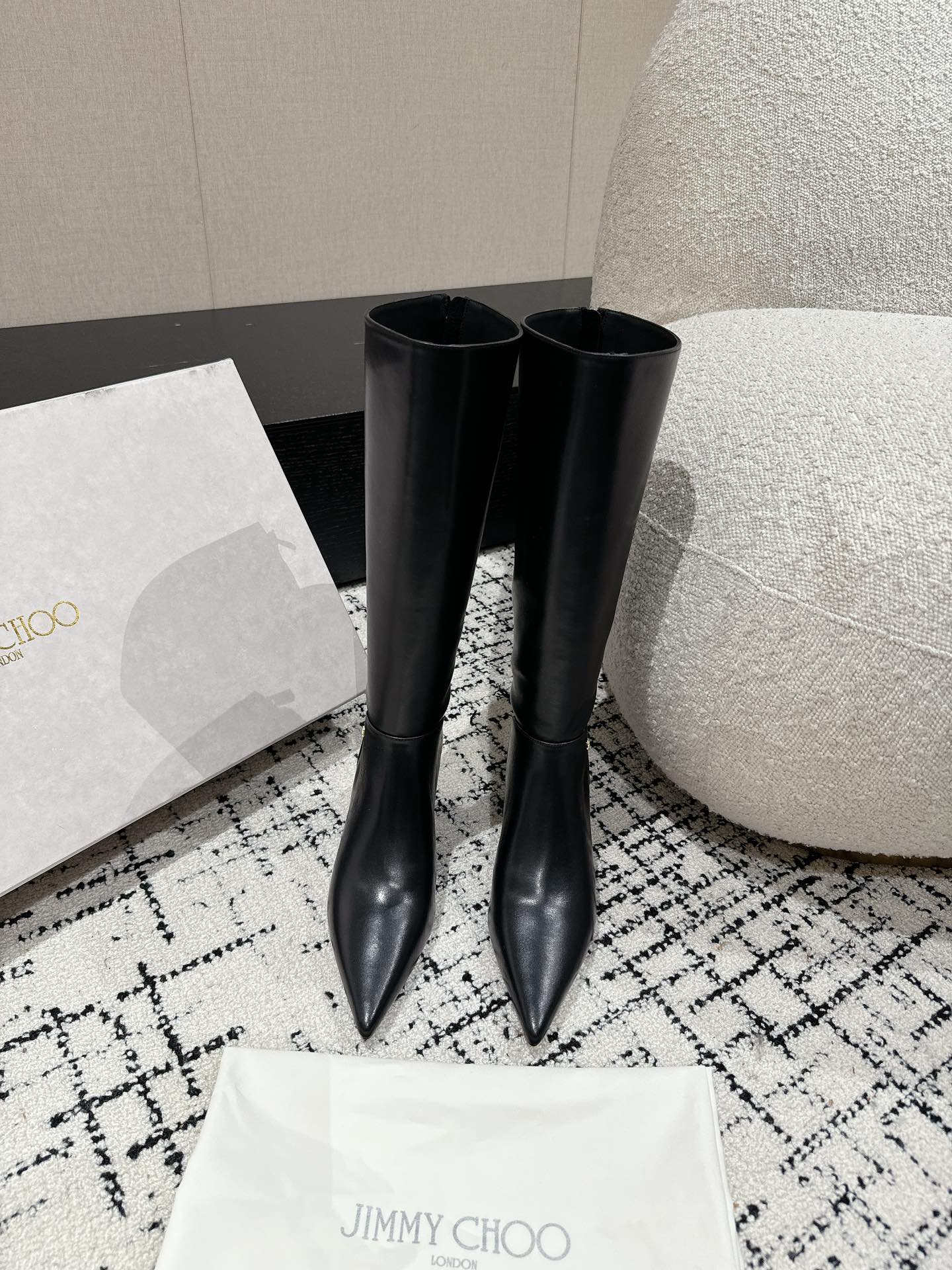 Jimmy Choo Classic Teardrop Heel Ankle Boots