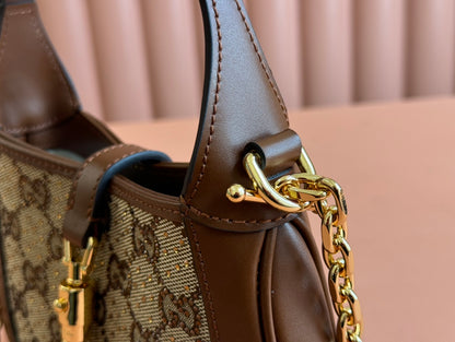 Gucci Jackie 1961 Lizard Rhinestone Tote Bag