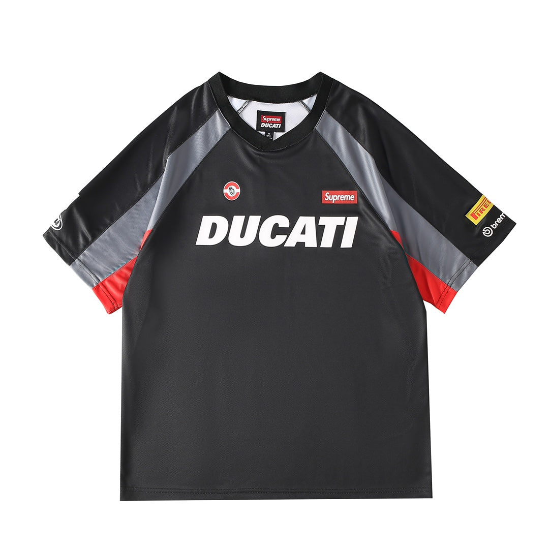 Supreme x Ducati Silicone Leather Logo Jersey – SS24 Week 16