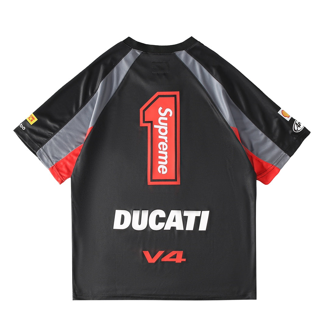 Supreme x Ducati Silicone Leather Logo Jersey – SS24 Week 16