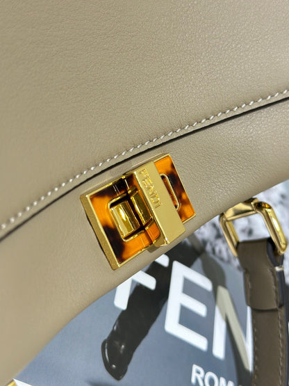 Fendi Peekaboo Classic Handbag – Dove Grey