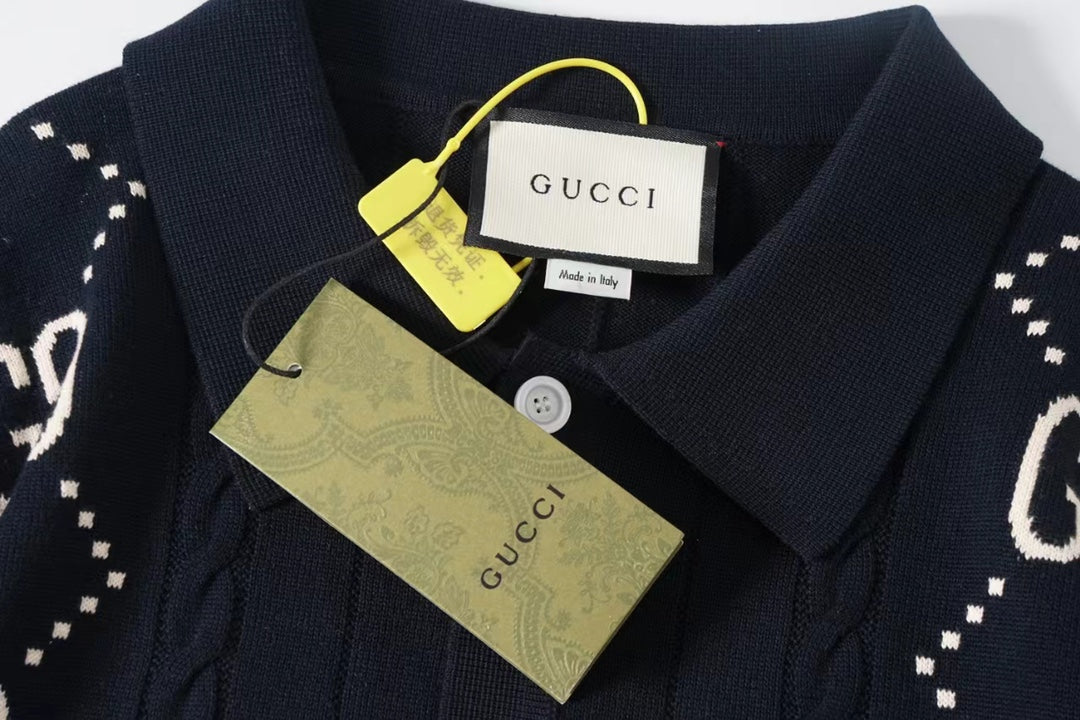 Gucci Double G Knit Polo Sweater – 2024 Collection