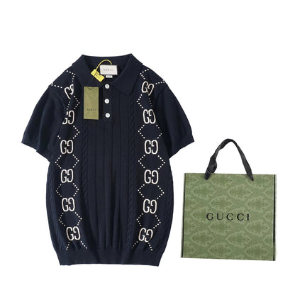 Gucci Double G Knit Polo Sweater – 2024 Collection