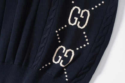 Gucci Double G Knit Polo Sweater – 2024 Collection