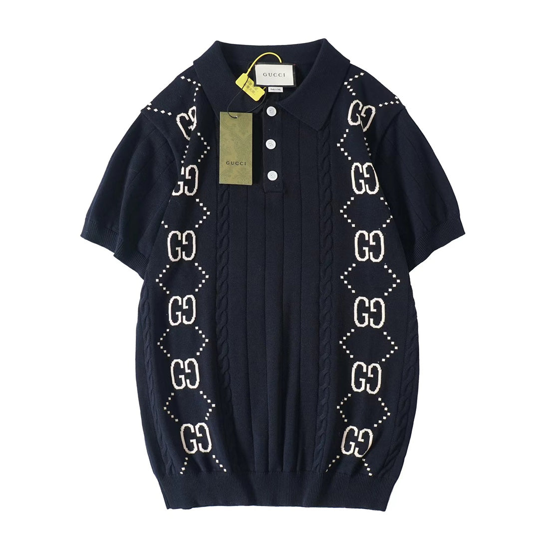 Gucci Double G Knit Polo Sweater – 2024 Collection