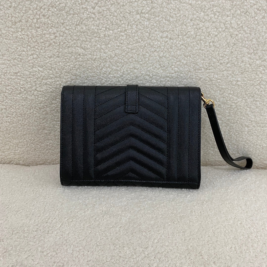 Saint Laurent Monogram Envelope Clutch Bag