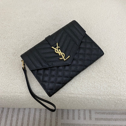Saint Laurent Monogram Envelope Clutch Bag