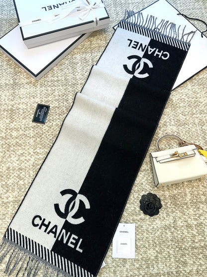 Chanel Double-Sided Jacquard Scarf