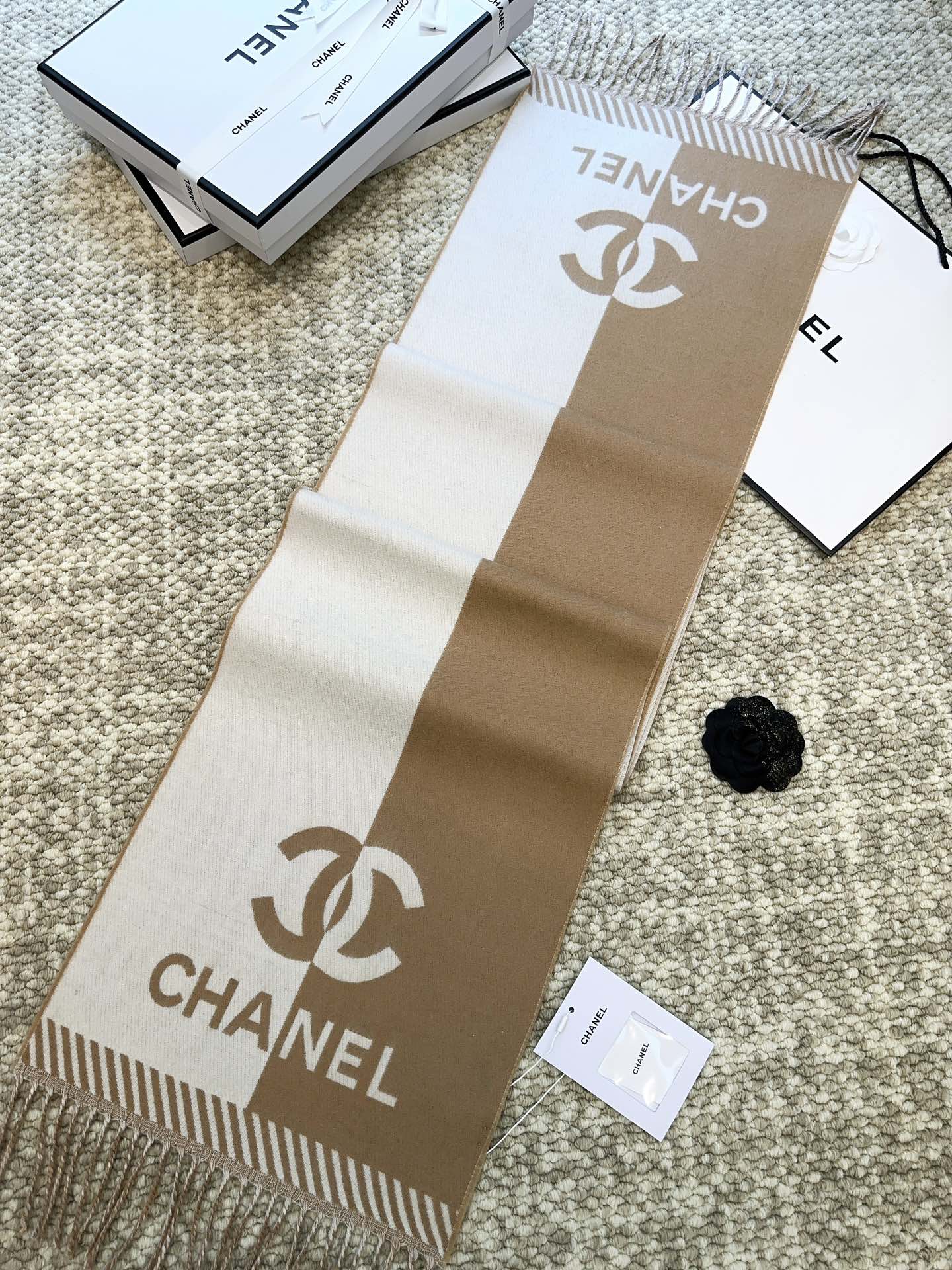 Chanel Double-Sided Jacquard Scarf