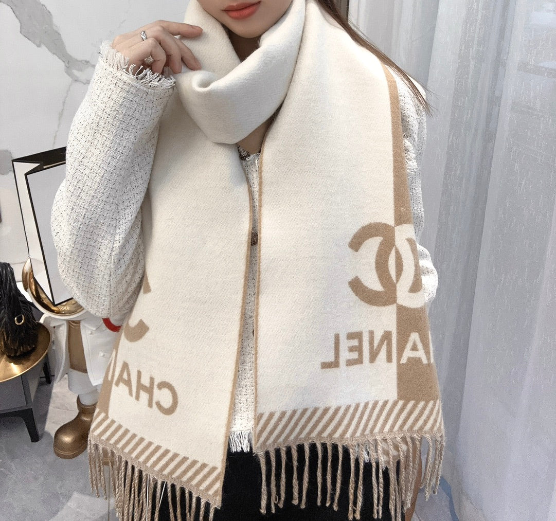 Chanel Double-Sided Jacquard Scarf