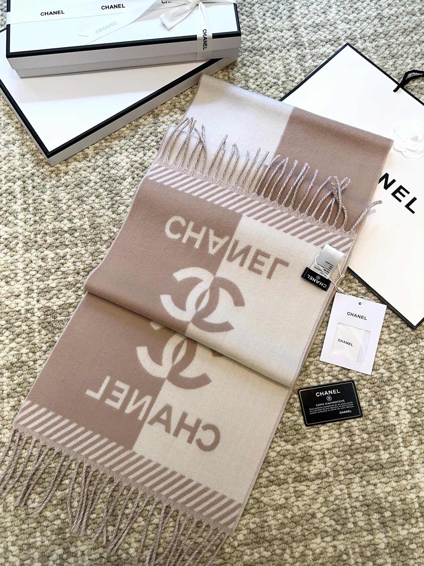 Chanel Double-Sided Jacquard Scarf